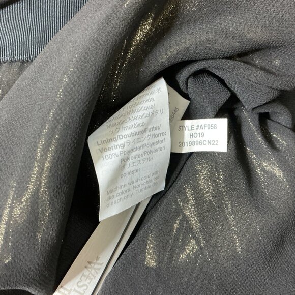 J. Crew Collection Gold Metallic Pleated Midi Skirt 12T Tall - Picture 7 of 7